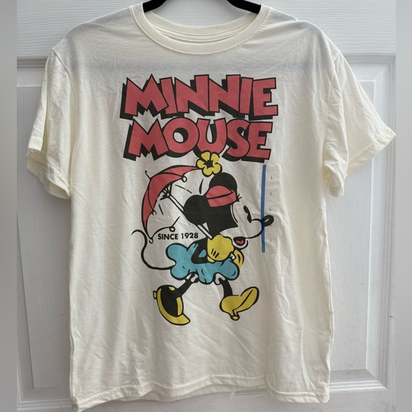 Women's Disney Minnie Mouse Retro Short Sleeve Graphic T-Shirt - White L - Picture 5 of 8